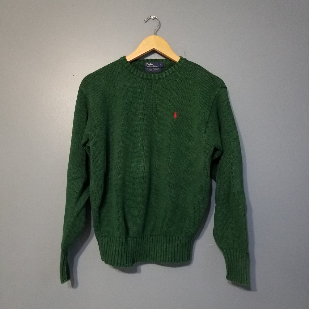 Polo by Ralph Lauren green sweater - Picture 1 of 4